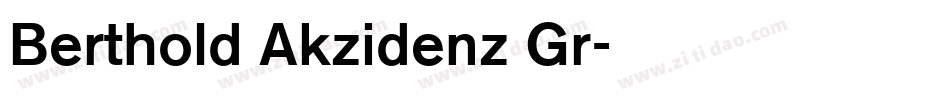 Berthold Akzidenz Gr字体转换